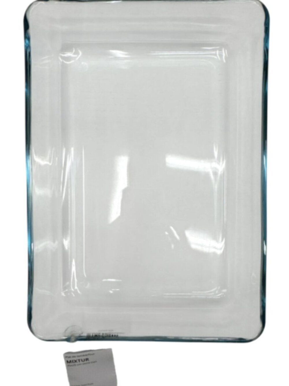 MIXTUR 800.587.61 Baking/serving dish, clear glass, 14x10 "